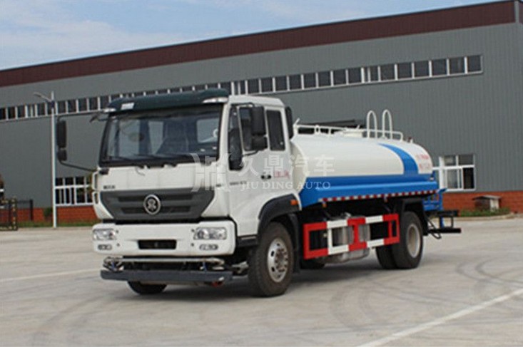 10噸灑水車多少錢_10噸(10方)重汽斯太爾綠化灑水車廠家價格