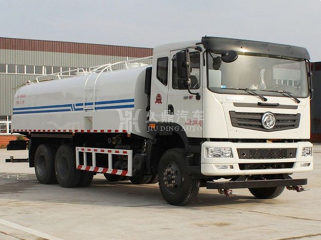 20噸灑水車工作視頻_20噸(20方)東風御龍后雙橋綠化灑水車廠家價格