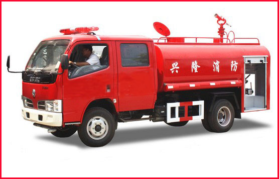 4噸東風福瑞卡雙排座消防灑水車價格