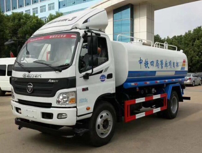 10噸灑水車租一個月多少錢_福田歐馬可10方綠化灑水車廠家價格