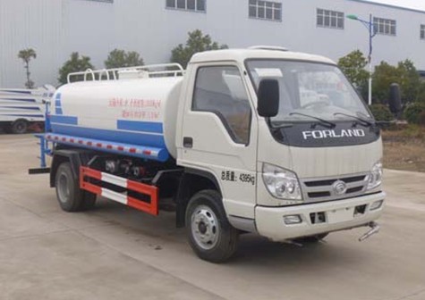 福田小卡之星2噸藍牌小型灑水車