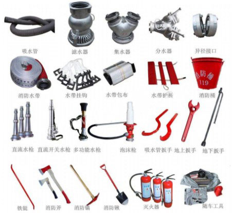 消防車消防器材明細圖片 消防車消防器材明細圖片