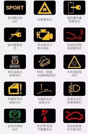 儀表盤故障燈圖片 儀表盤故障燈圖片