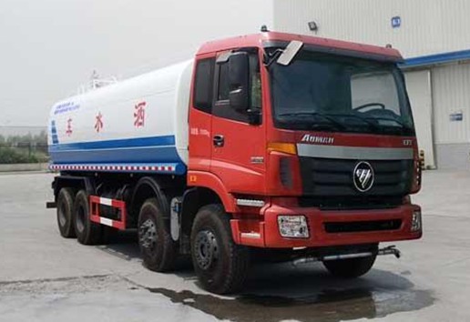 25噸灑水車租賃_福田歐曼前四后八23噸綠化灑水車廠家價格