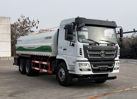 20噸灑水車型號及價格_陜汽軒德X6后雙橋20噸綠化灑水車廠家價格