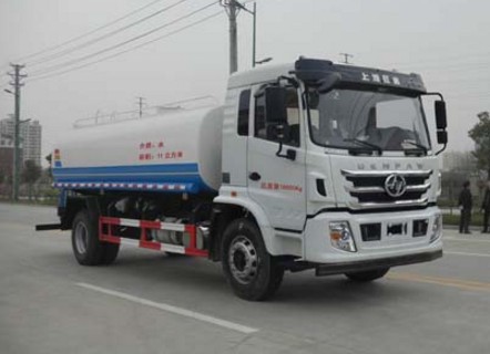 15方灑水車價格查詢_上汽紅巖15噸綠化灑水車廠家價格4