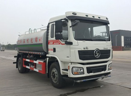 12方灑水車價格及圖片_國六13.5方陜汽德龍L3000綠化灑水車廠家價格