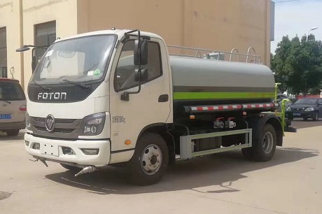 5噸灑水車價格大全_國六5方福田M3綠化灑水車廠家價格