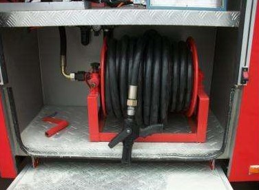 消防車消防軟管卷盤及卷盤水槍 消防車消防軟管卷盤及卷盤水槍