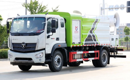 12方灑水車參數_國六福田瑞沃12噸抑塵車廠家價格-程力抑塵車