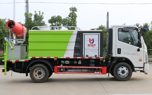 藍牌灑水車價格報價_國六福田時代領航H2藍牌抑塵車廠家價格-程力抑塵車