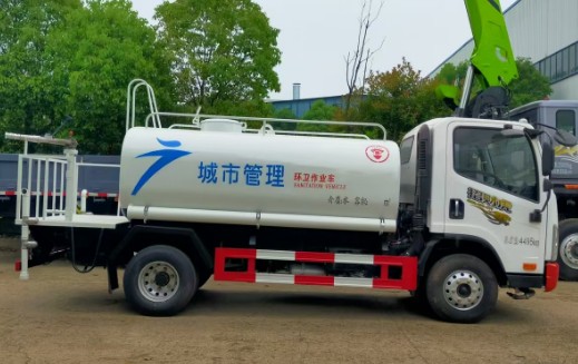 解放招財虎藍牌5方灑水車(圓形罐體) 解放招財虎藍牌5方灑水車(圓形罐體)