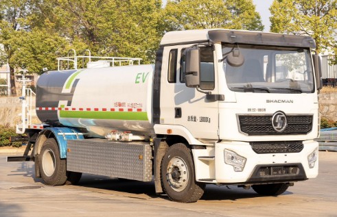 12方陜汽德創(chuàng)純電動灑水車_楚勝牌CSC5187GPSSBEV型純電動綠化噴灑車4